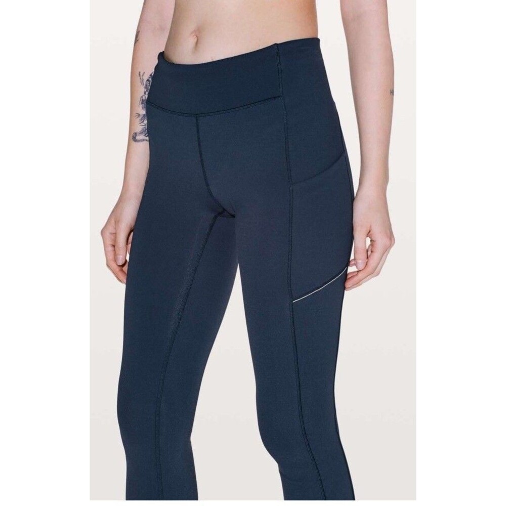 Lululemon Speed Up Tight 25 Leggings Women’s Size 6 True Navy Pockets